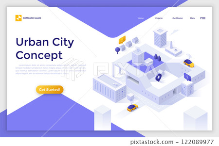 Modern Isometric Vector Illustration 122089977