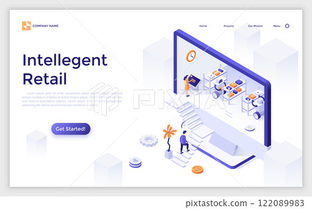 Modern Isometric Vector Illustration 122089983