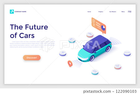 Modern Isometric Vector Illustration Modern Isometric Vector Illustration 122090103