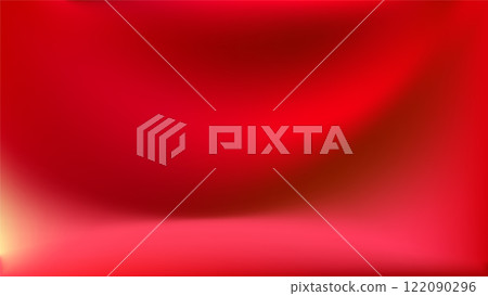 Elegant red gradient. Light and shadow blurred, flowing effect. 122090296