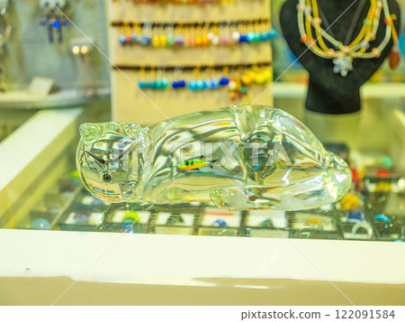 view Murano island in north lagoon and glassware factories on Venice. view Murano island in north lagoon and glassware factories on Venice. 122091584