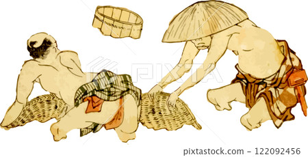 Gold panning men 122092456