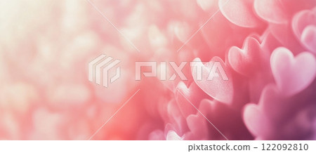 Romantic Pink Heart Background Soft Bokeh Blurred Lovely Valentine's Day light shiny sweet hearts Romantic Pink Heart Background Soft Bokeh Blurred Lovely Valentine's Day light shiny sweet hearts 122092810