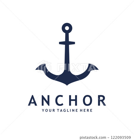 Ship Anchor Logo Template Vector Illustration 122093509