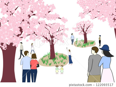 Cherry-viewing people 122093517