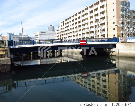 "Kiyokawa Bridge" spanning the Sendai Hori River 122093674