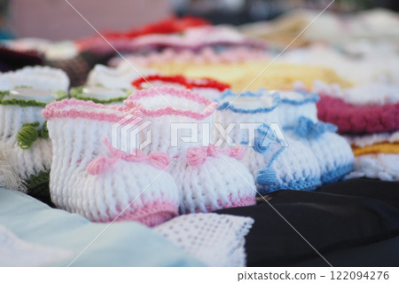 Handcrafted Baby Booties Available in Various Attractive Colors and Patterns Handcrafted Baby Booties Available in Various Attractive Colors and Patterns 122094276