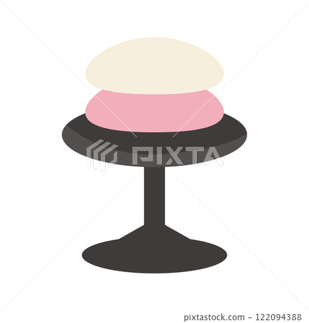 Hinamatsuri red and white rice cake vector illustration Hinamatsuri red and white rice cake vector illustration 122094388