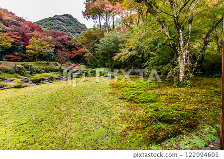 清水寺坊庭園的紅葉【福岡縣美山市】 清水寺坊庭園的紅葉【福岡縣美山市】 122094601