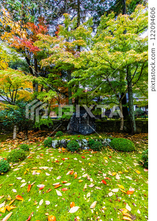 Autumn leaves in the Honbo Garden of Kiyomizu-dera Temple [Miyama City, Fukuoka Prefecture] 122094606