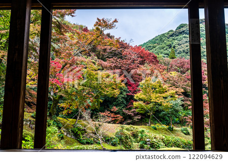 清水寺坊庭園的紅葉【福岡縣美山市】 清水寺坊庭園的紅葉【福岡縣美山市】 122094629