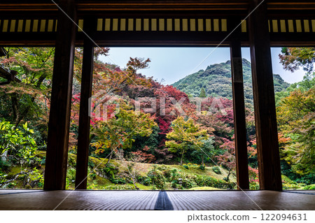 清水寺坊庭園的紅葉【福岡縣美山市】 122094631