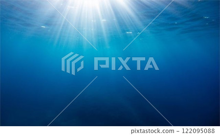 Ocean, seabed, deep sea, underwater, travel, image, frame, background, copy space, wallpaper, material 122095088