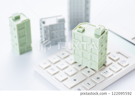 企業建築模型與計算器 企業建築模型與計算器 122095592