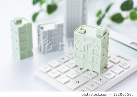 企業建築模型與計算器 企業建築模型與計算器 122095593