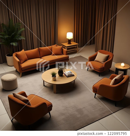 Stylish meeting room/lounge 122095795