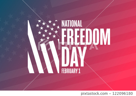 National Freedom Day. February 1. Holiday concept. Template for background, banner, card, poster National Freedom Day. February 1. Holiday concept. Template for background, banner, card, poster 122096180
