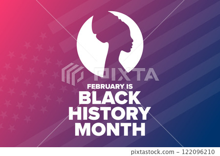 February is Black History Month. Holiday concept. Template for background, banner, card, poster with 122096210