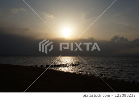 真嗣湖日落 122096232