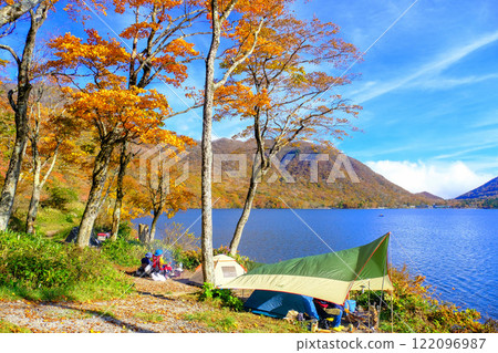Akagi Onuma Campsite in Autumn Akagi Onuma Campsite in Autumn 122096987