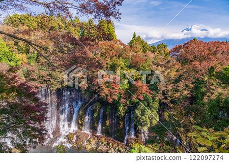 [靜岡縣]白絲瀑布、紅葉、富士山 122097274