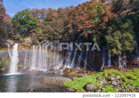 Shiraito Falls in autumn, Shizuoka Prefecture Shiraito Falls in autumn, Shizuoka Prefecture 122097416