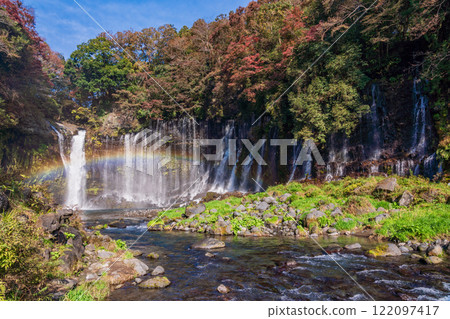 Shiraito Falls in autumn, Shizuoka Prefecture Shiraito Falls in autumn, Shizuoka Prefecture 122097417