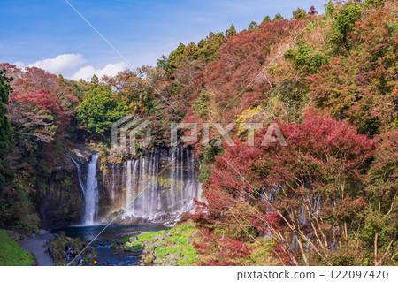 Shiraito Falls in autumn, Shizuoka Prefecture Shiraito Falls in autumn, Shizuoka Prefecture 122097420