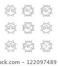Virus pollen character set 122097489