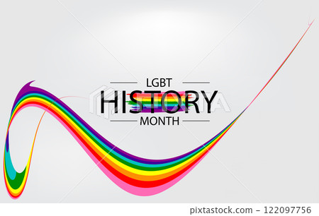 A captivating design for LGBT History Month filled with vibrant colors A captivating design for LGBT History Month filled with vibrant colors 122097756
