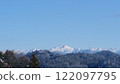 Blue sky and the Northern Alps (Hida Mountains) in winter. 122097795