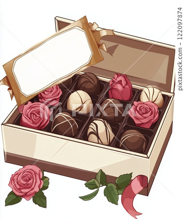 Valentine's day motifs and copy space Valentine's day motifs and copy space 122097874