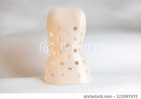 Scoliosis Spine Front of the resin corset for the lower back Scoliosis Spine Front of the resin corset for the lower back 122097935