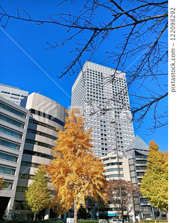 Autumn street corner in Shinjuku, Tokyo Autumn street corner in Shinjuku, Tokyo 122098292