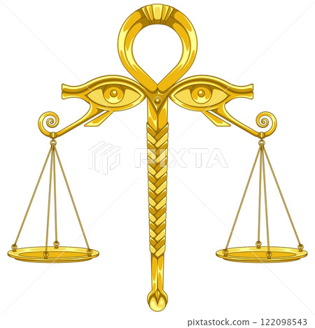 Egyptian Scales of the Judgement of Osiris 122098543