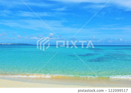Okinawa Miyakojima Blue Sky and Sea (Photo: Sunayama Beach) 122099517