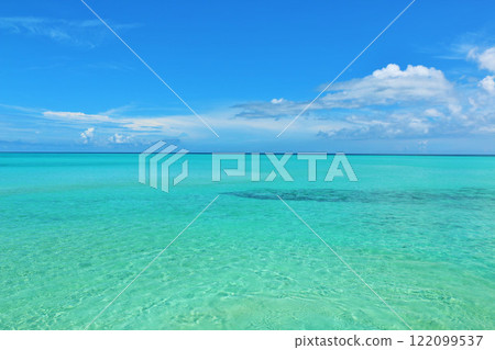 Okinawa Miyakojima blue sky and sea 122099537