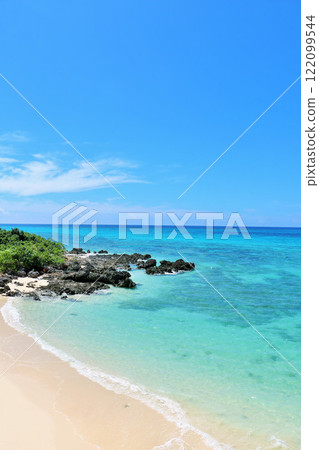 Okinawa Miyakojima blue sky and sea 122099544