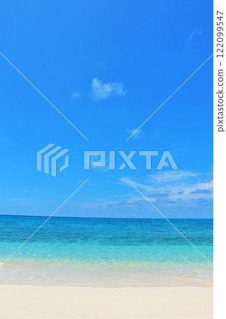 Okinawa Miyakojima blue sky and sea 122099547
