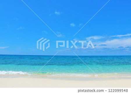 Okinawa Miyakojima blue sky and sea 122099548