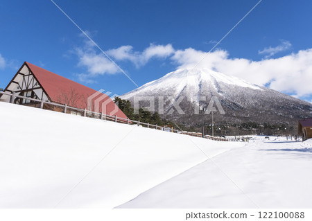 大山的雪景（從大山牧場牛奶之裡附近） 122100088