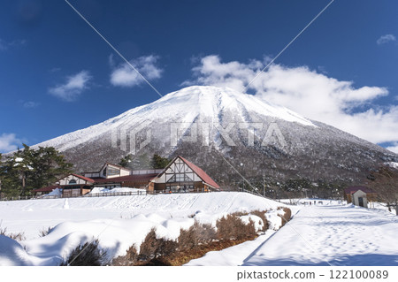 大山的雪景（從大山牧場牛奶之裡附近） 122100089
