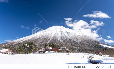 大山的雪景（從大山牧場牛奶之裡附近） 122100091