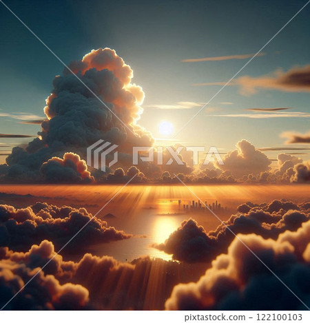 清新的早晨，美麗的雲海 122100103