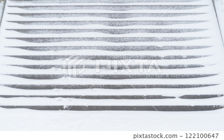Snow covered stairs Snow covered stairs 122100647