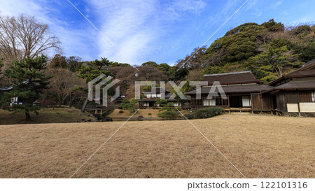 冬天的橫濱市風景名勝三溪園 冬天的橫濱市風景名勝三溪園 122101316