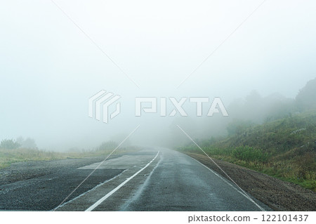Rural road in the countryside of Georgia 122101437
