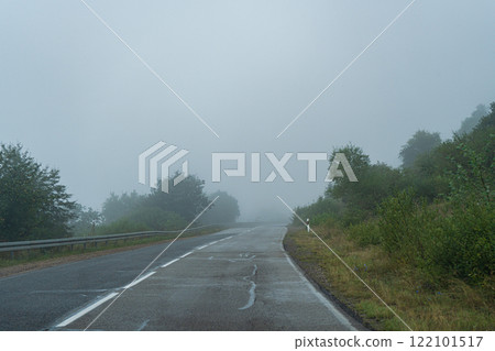 Rural road in the countryside of Georgia 122101517