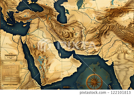 顯示美索不達米亞文明位置的地圖 122101813