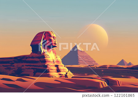 Ancient Egyptian civilization. Pyramids and the Sphinx Ancient Egyptian civilization. Pyramids and the Sphinx 122101865
